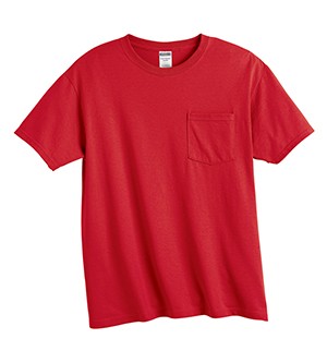 Embroidered Jerzees 50/50 Colored T-shirt with Pocket 2