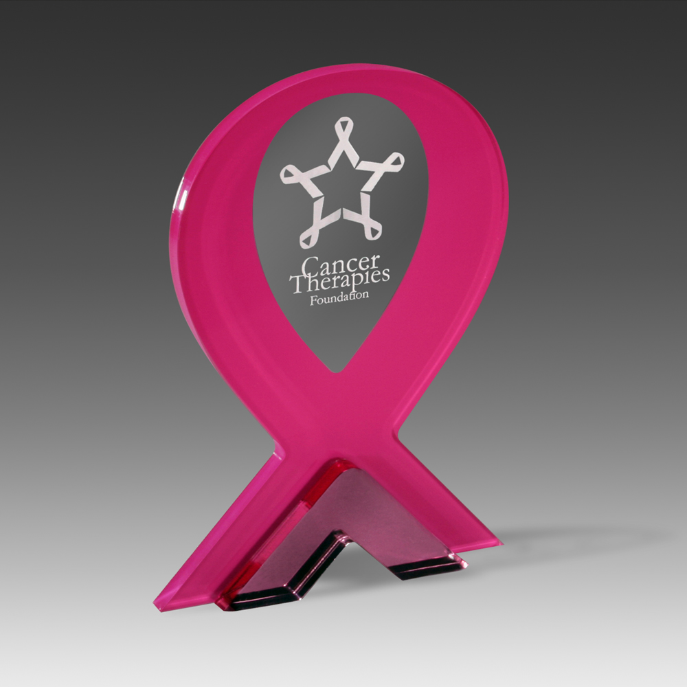 Pink Ribbon Awards (5-7/8"x8"x1-3/8") 1