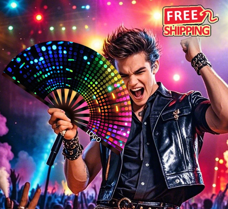 25 Inch Clacking Line Dance Hand Fan 2