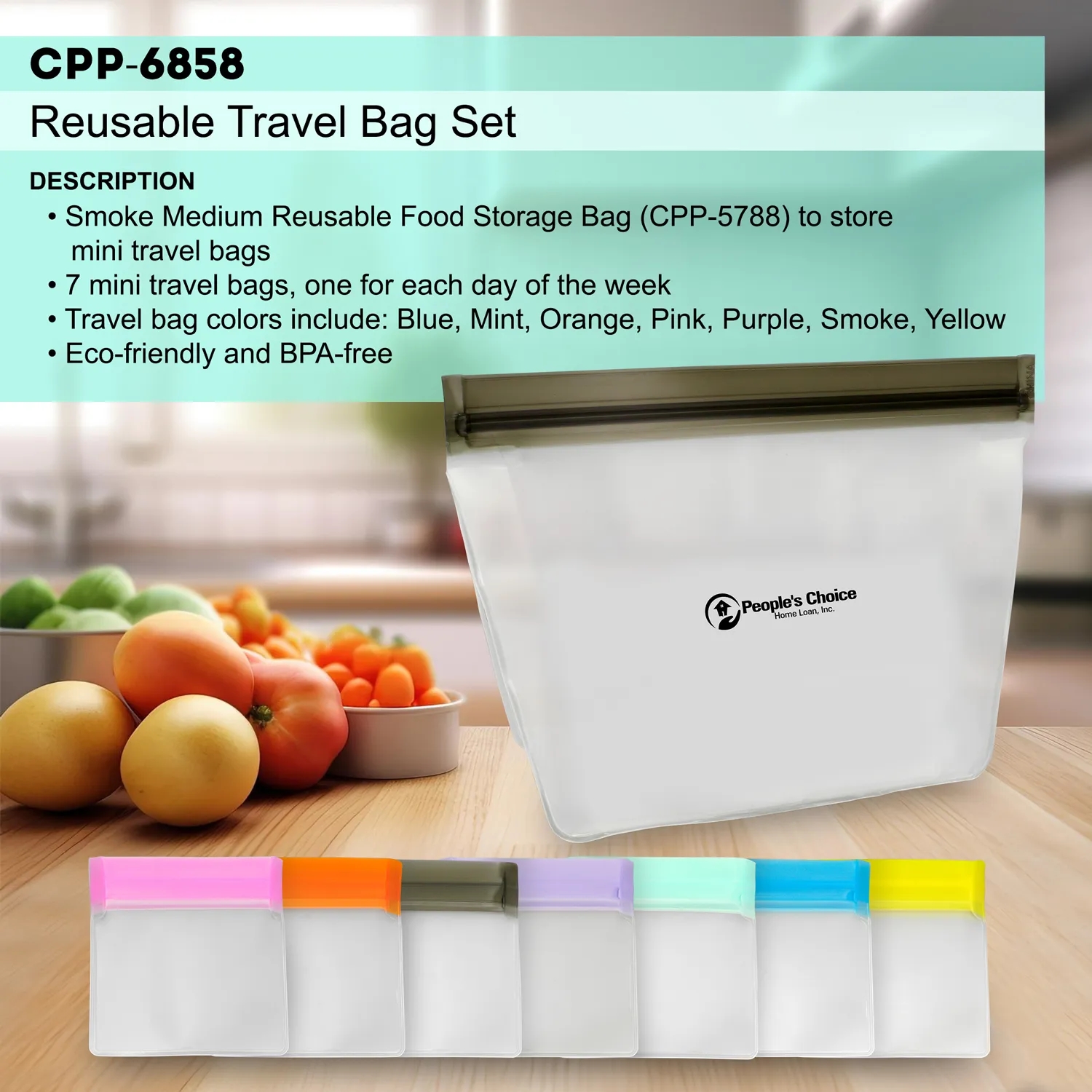Reusable Travel Bag Set 3