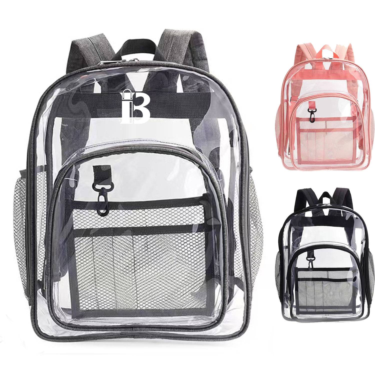 Medium PVC Clear School Backpack 2