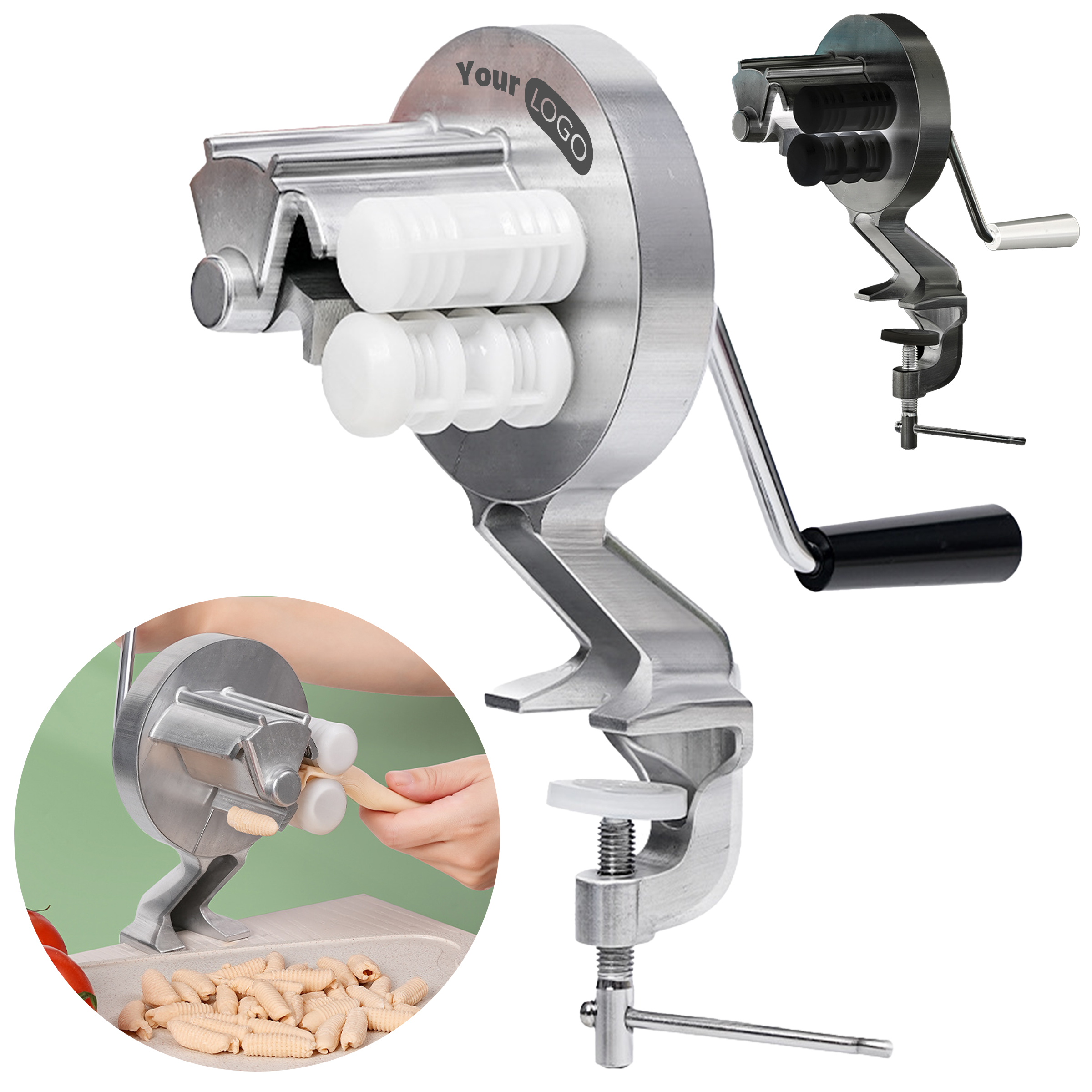 Aluminum Alloy Hand Cranked Noodle And Macaroni Machine 4