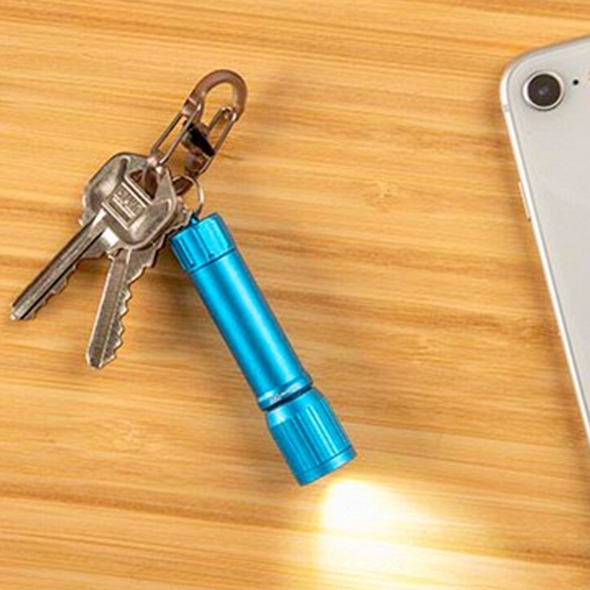 Mini LED Flashlight Keychain with Metal Body 3