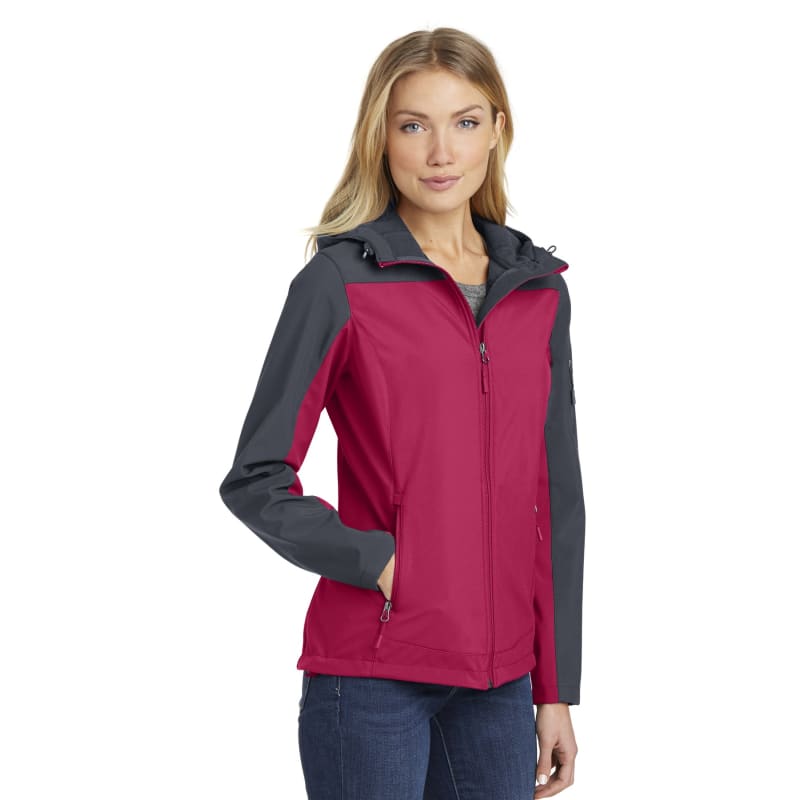 Port Authority Women's Hooded Core Soft Shell Jacket. 3