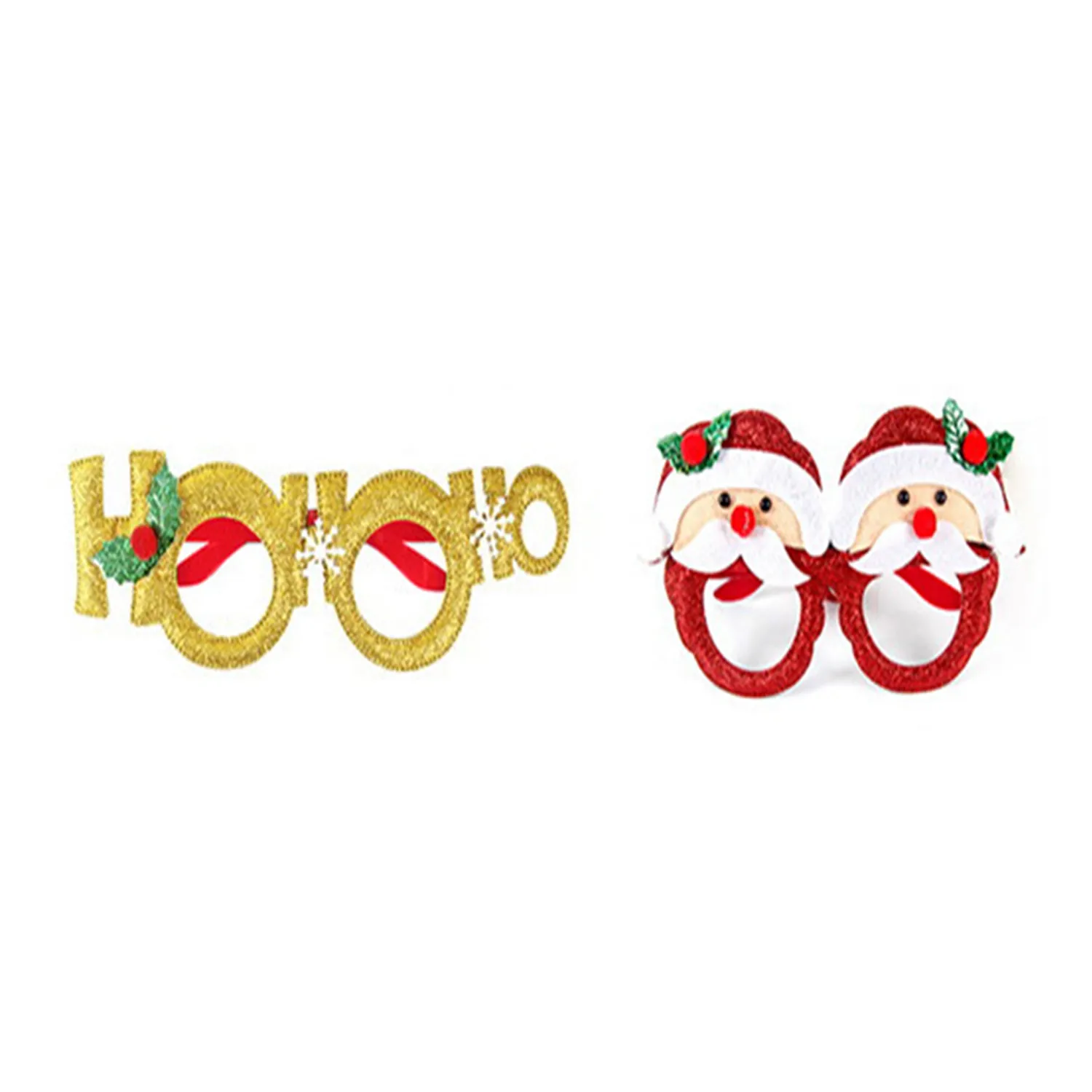 Christmas Party Glasses Glitter Frames (14Pcs) 5