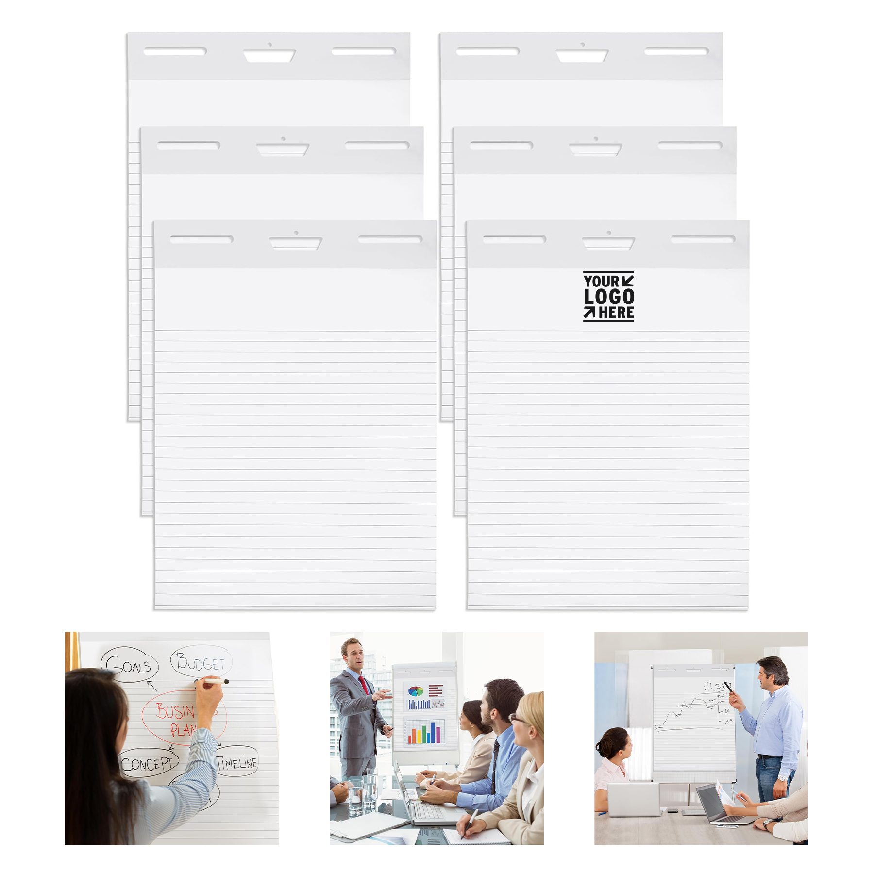 25" x 30" 30 Sheets Easel Pad Flip Chart Paper 2