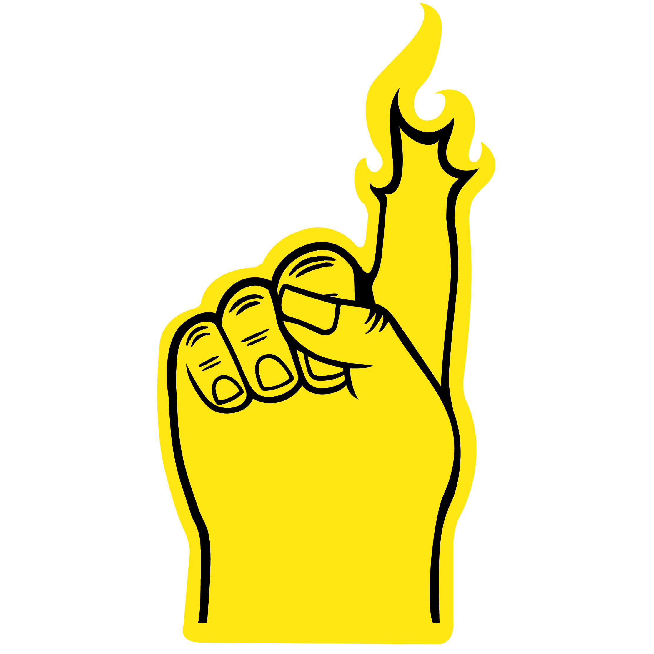 Foam Flame Finger 18" 10