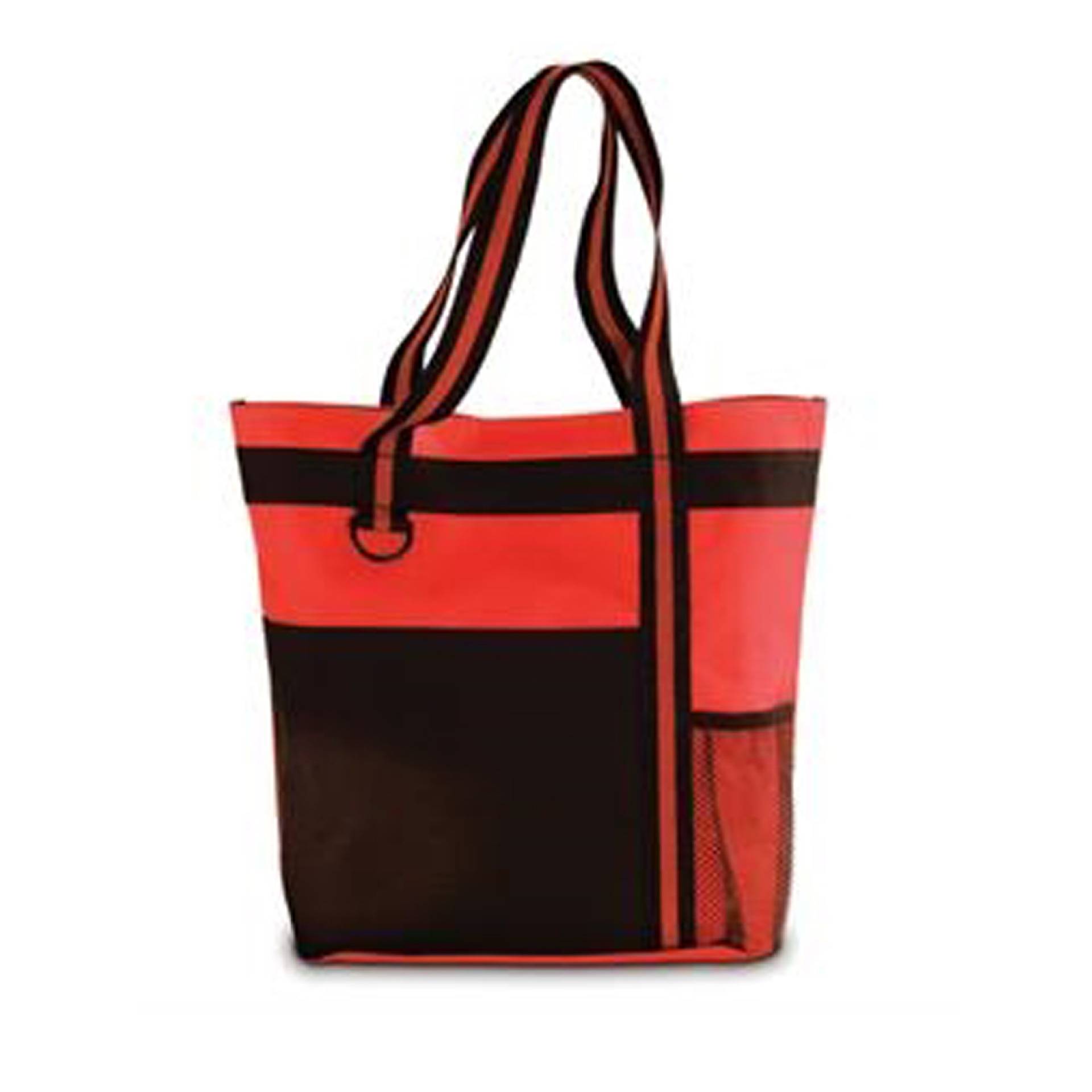 Shoulder Tote w/ Multiple Pockets and Zipper Closure, custom tote bag with logo imprint 1
