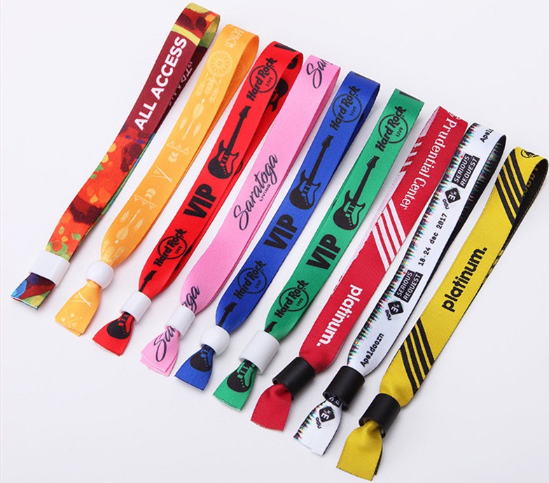 Sublimation Fabric Event Wristband w/ Locking Bead 1