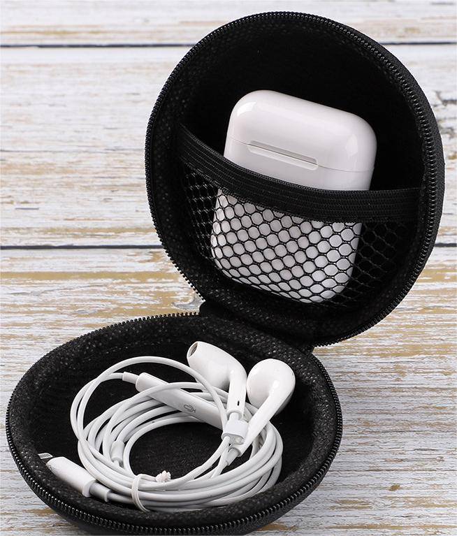 EVA Portable Round Earphone Storage Case 5
