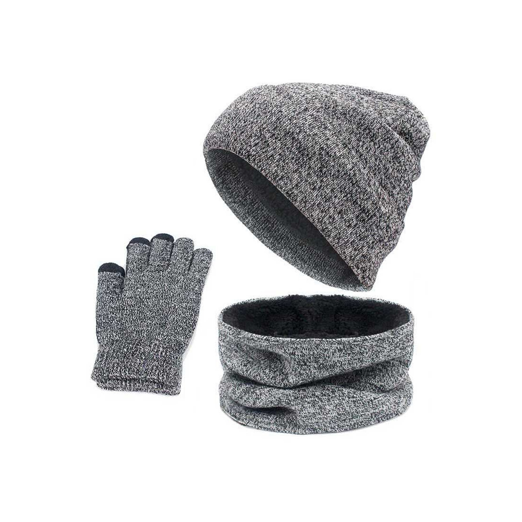 3Pcs Touchscreen Gloves Winter Set 4