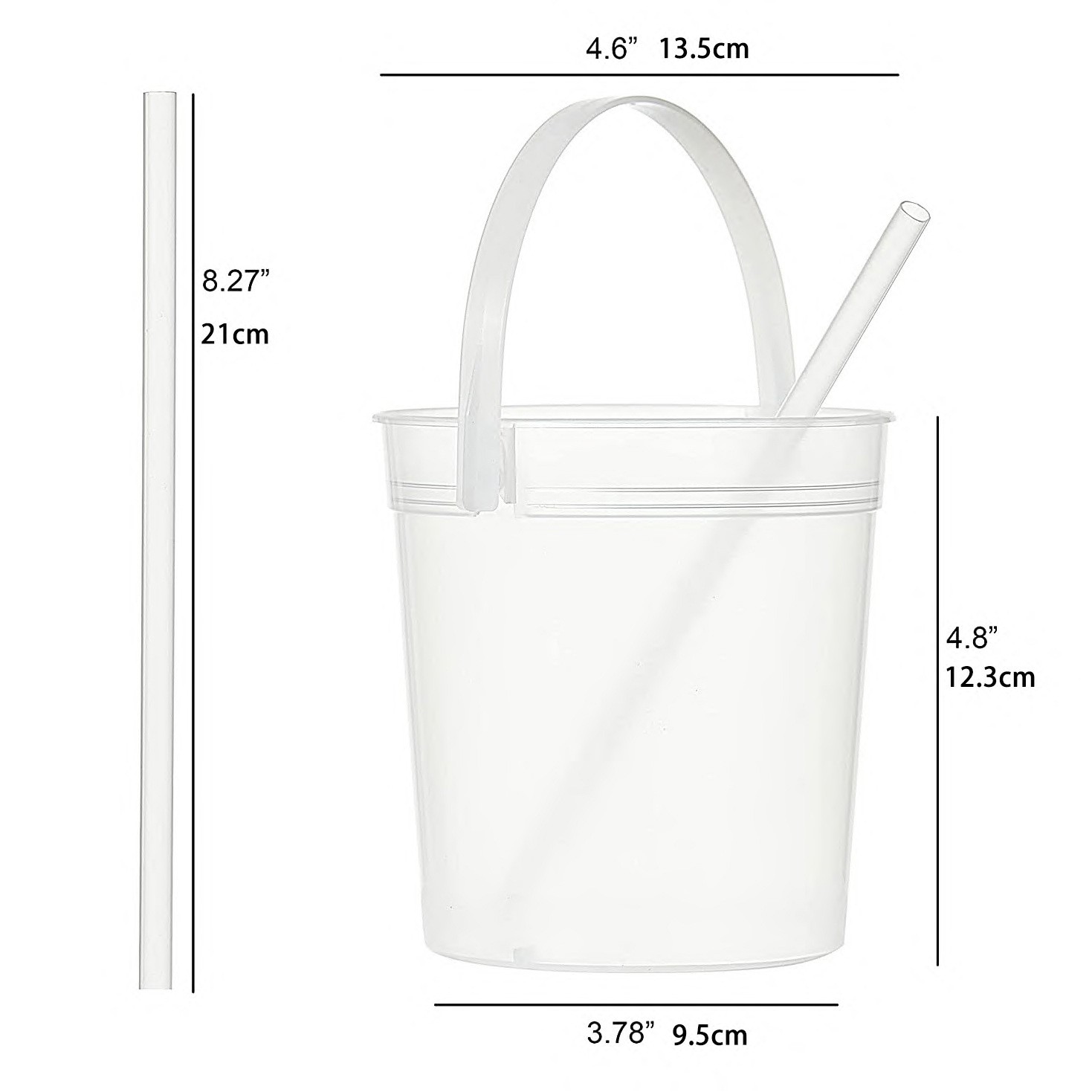 Halloween Plastic 32OZ Drink Bucket With Straw 2