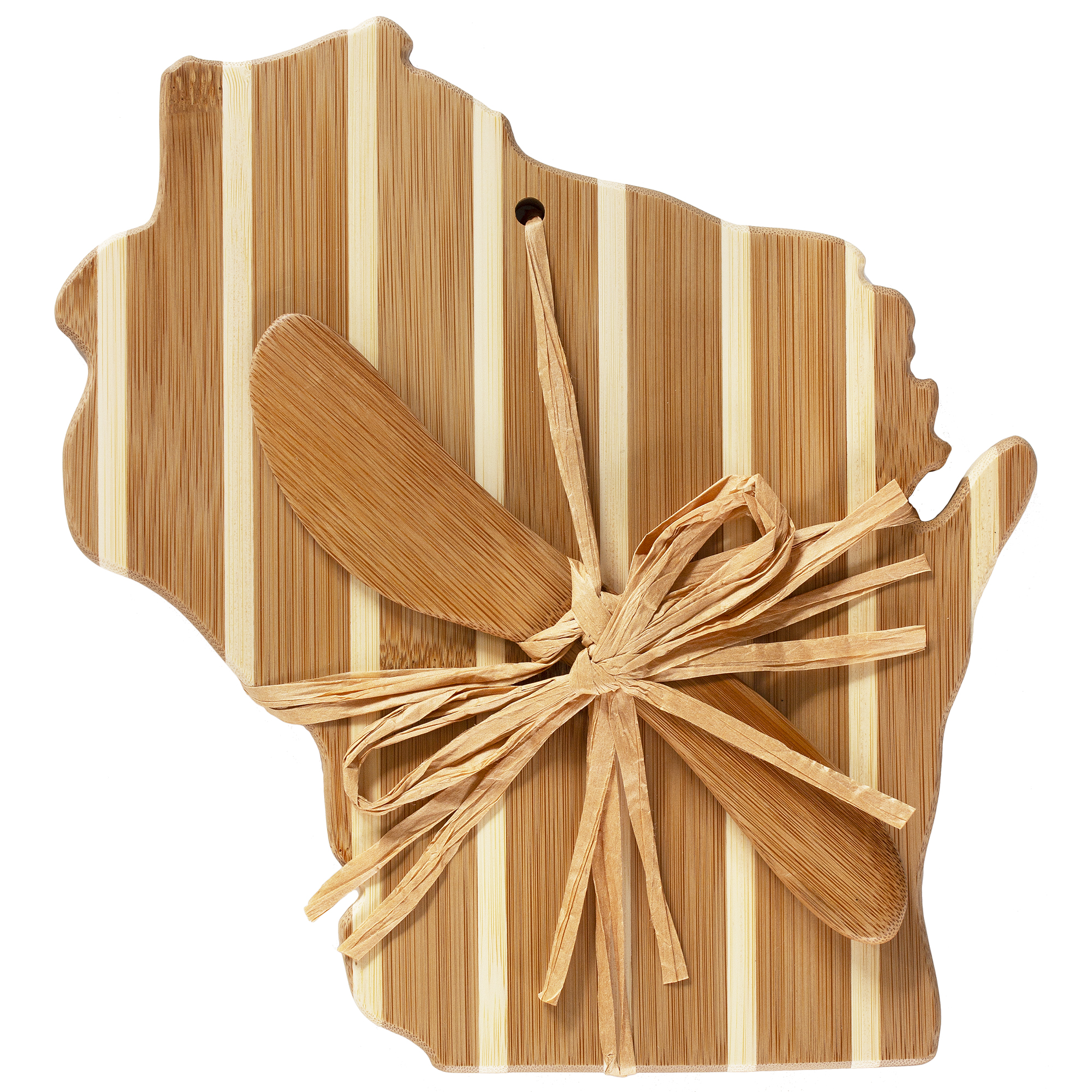 Wisconsin Charcuterie Board with Spreader Knife Gift Set 7