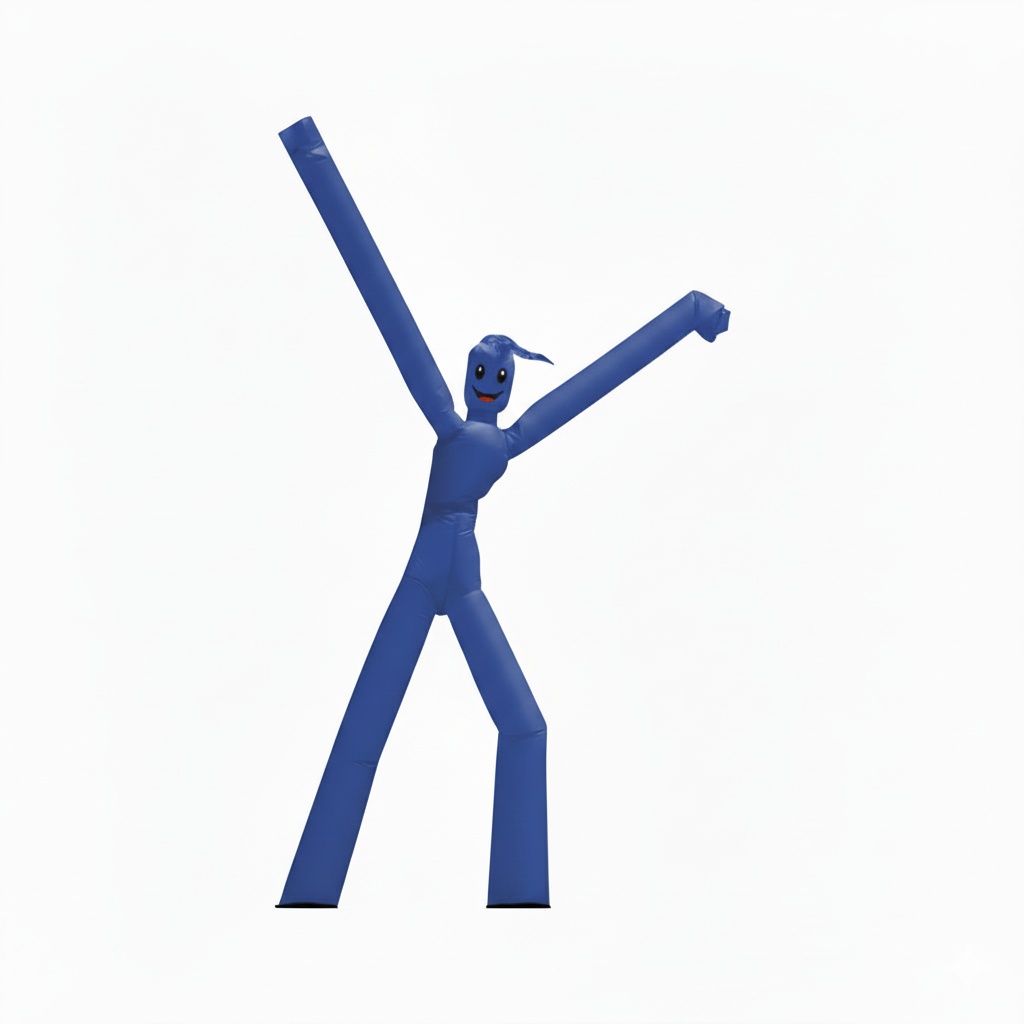 25'H Wacky Man™ Double-Leg Inflatable, Reflex Blue (PMS 280) 2