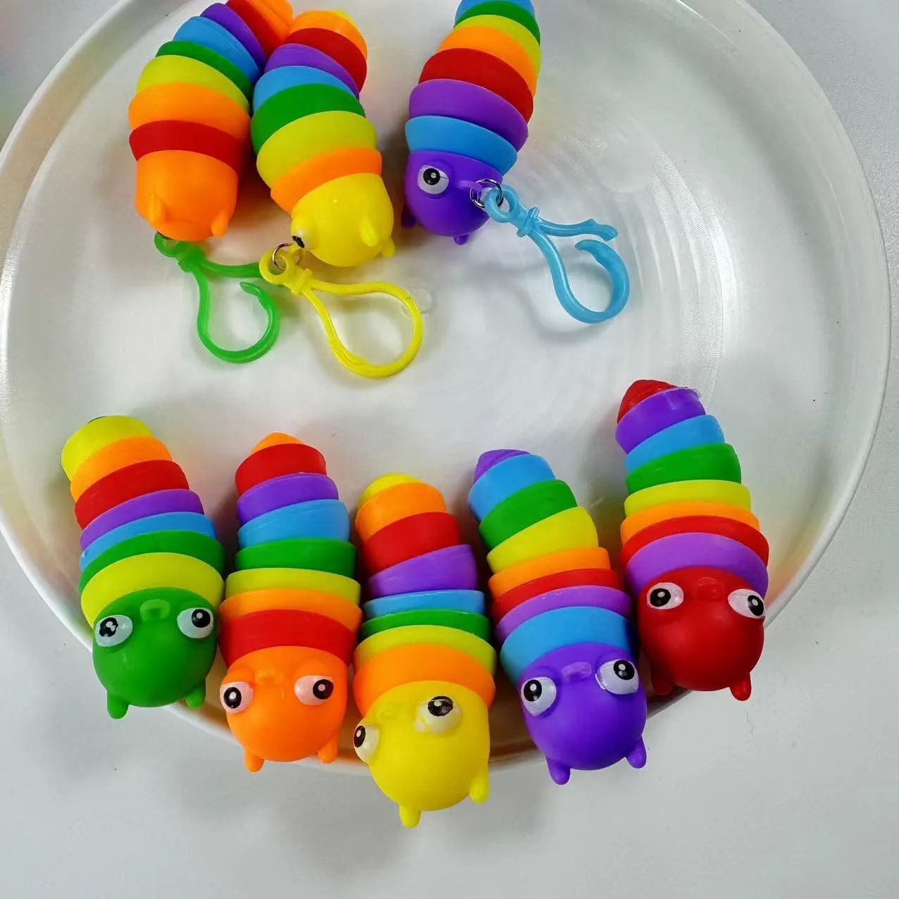 fidget slug keychain toys 4