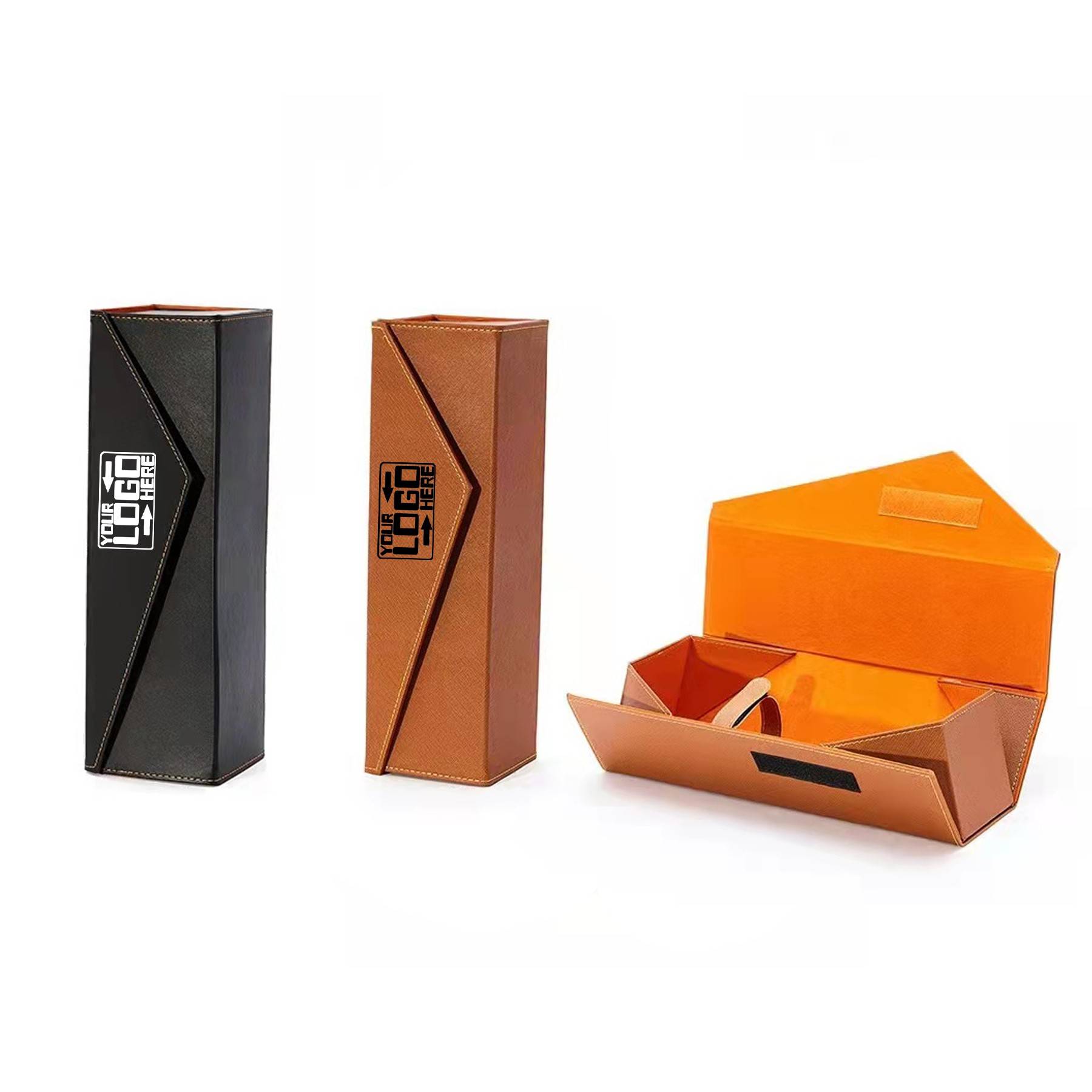 PU Collapsible Single Wine Gift Box 3