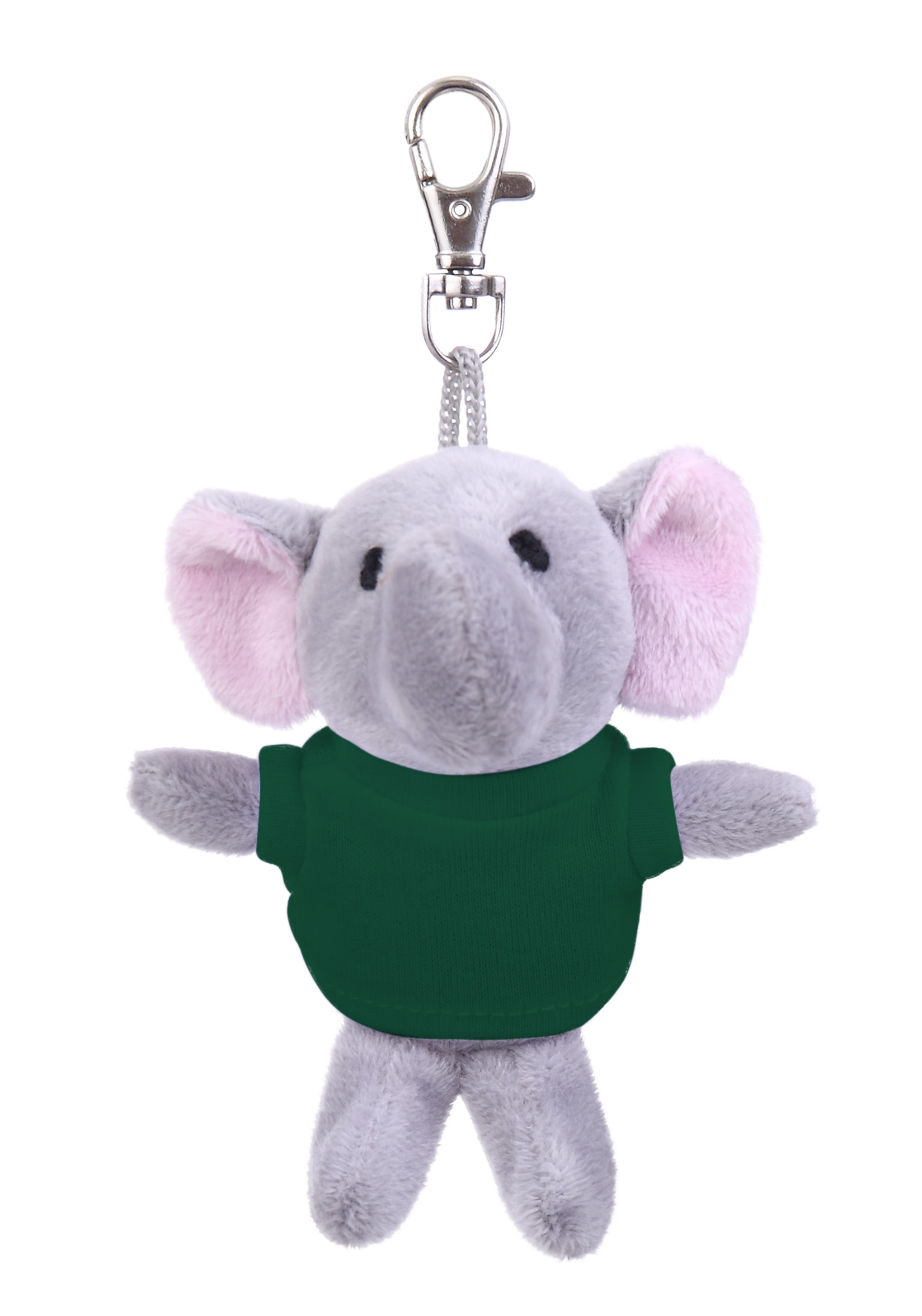 Soft Plush Elephant Keychain with Tee 1