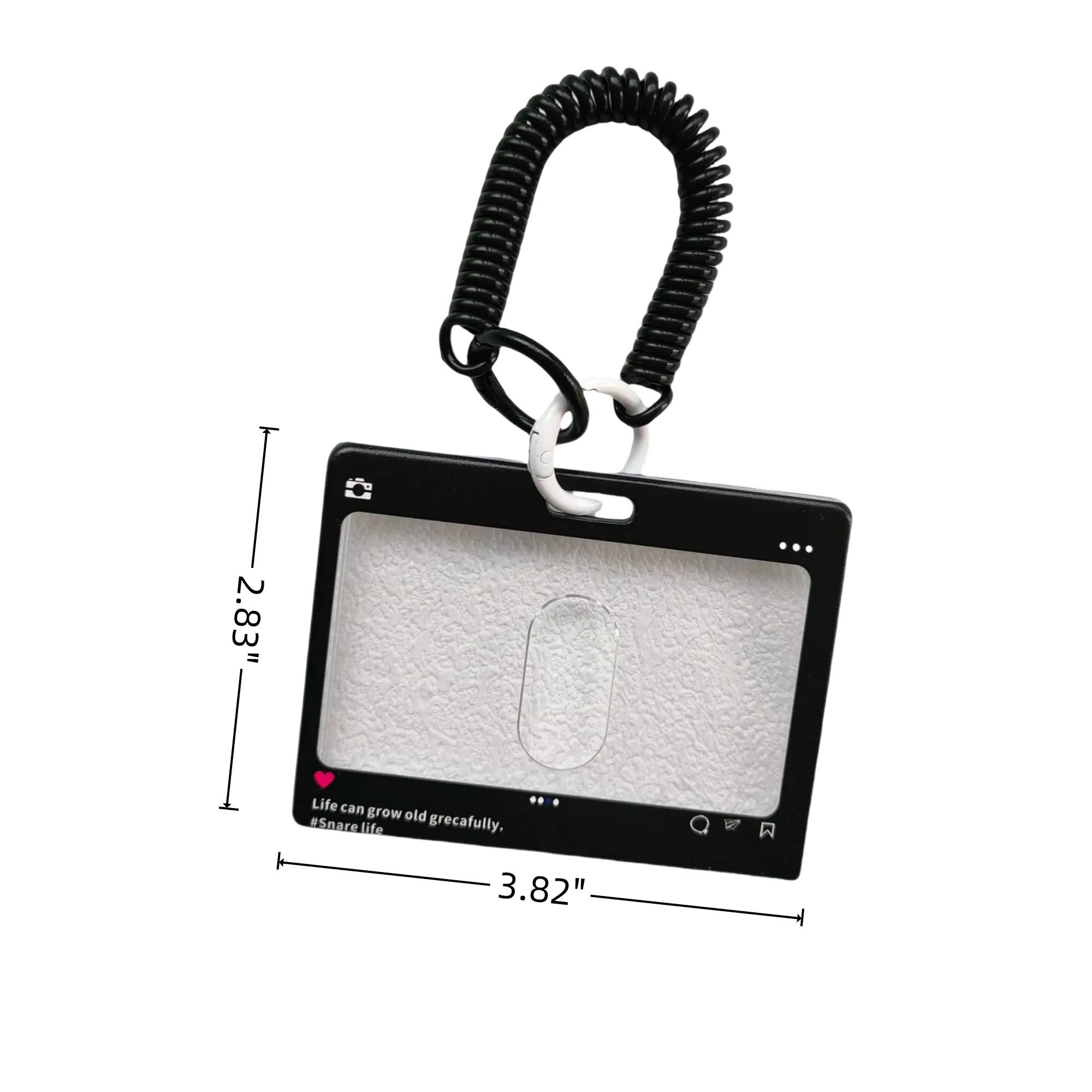 Acrylic Card Holder Keychain 5