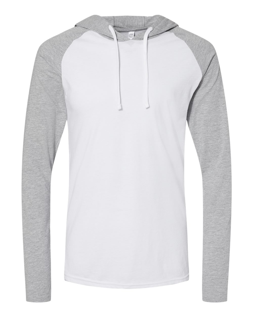 Unisex Fine Jersey Hooded Long Sleeve Raglan Tee - 6917 4
