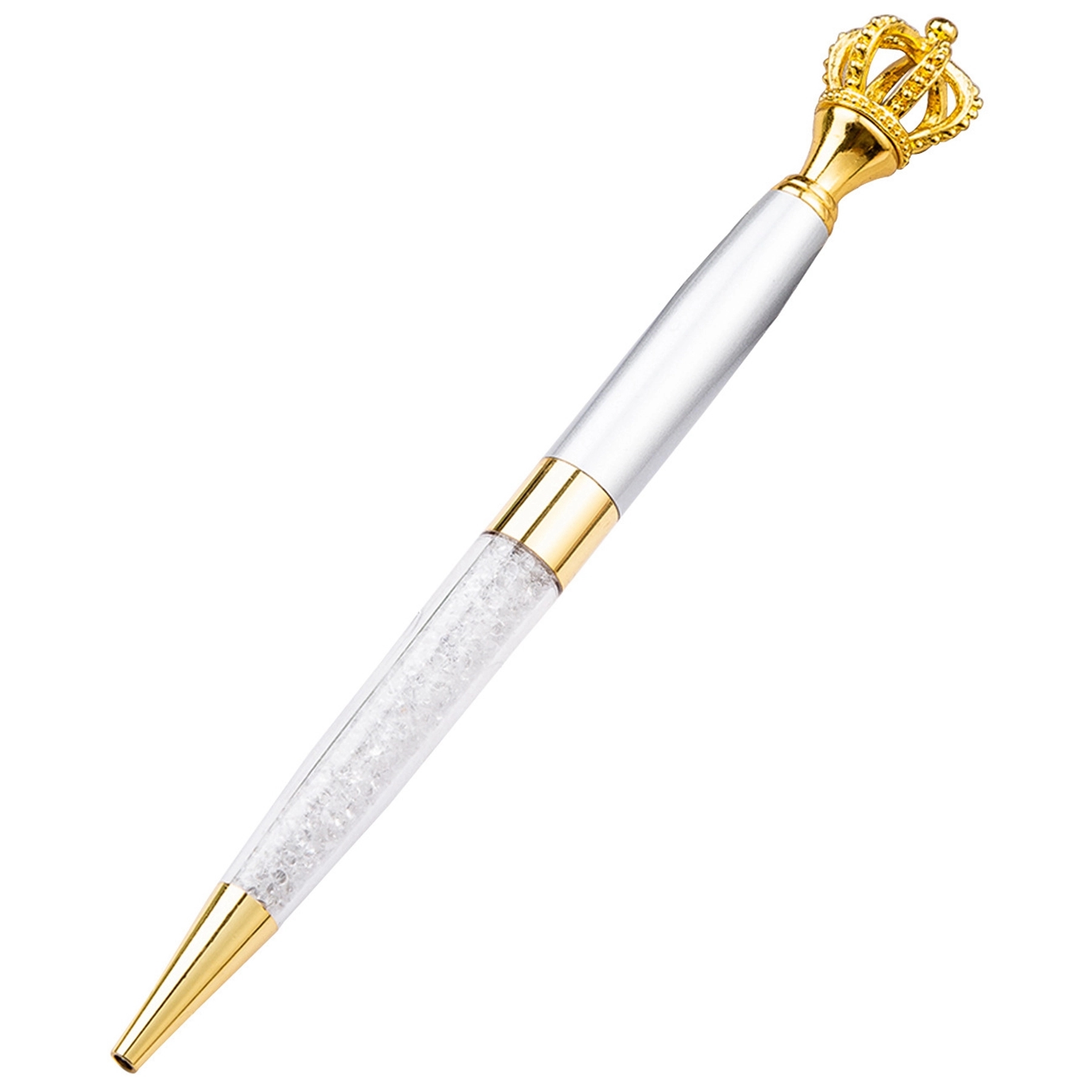 Metal Royal Crown Ballpoint Pen with Quicksand 7