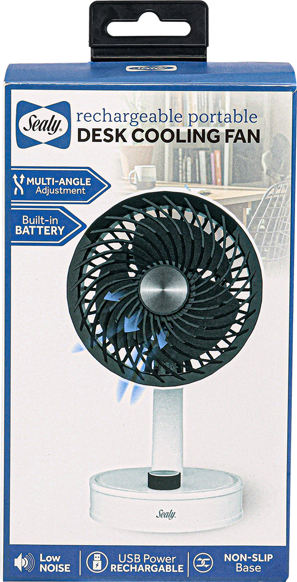 Sealy® Rechargeable Desk Cooling Fan 13