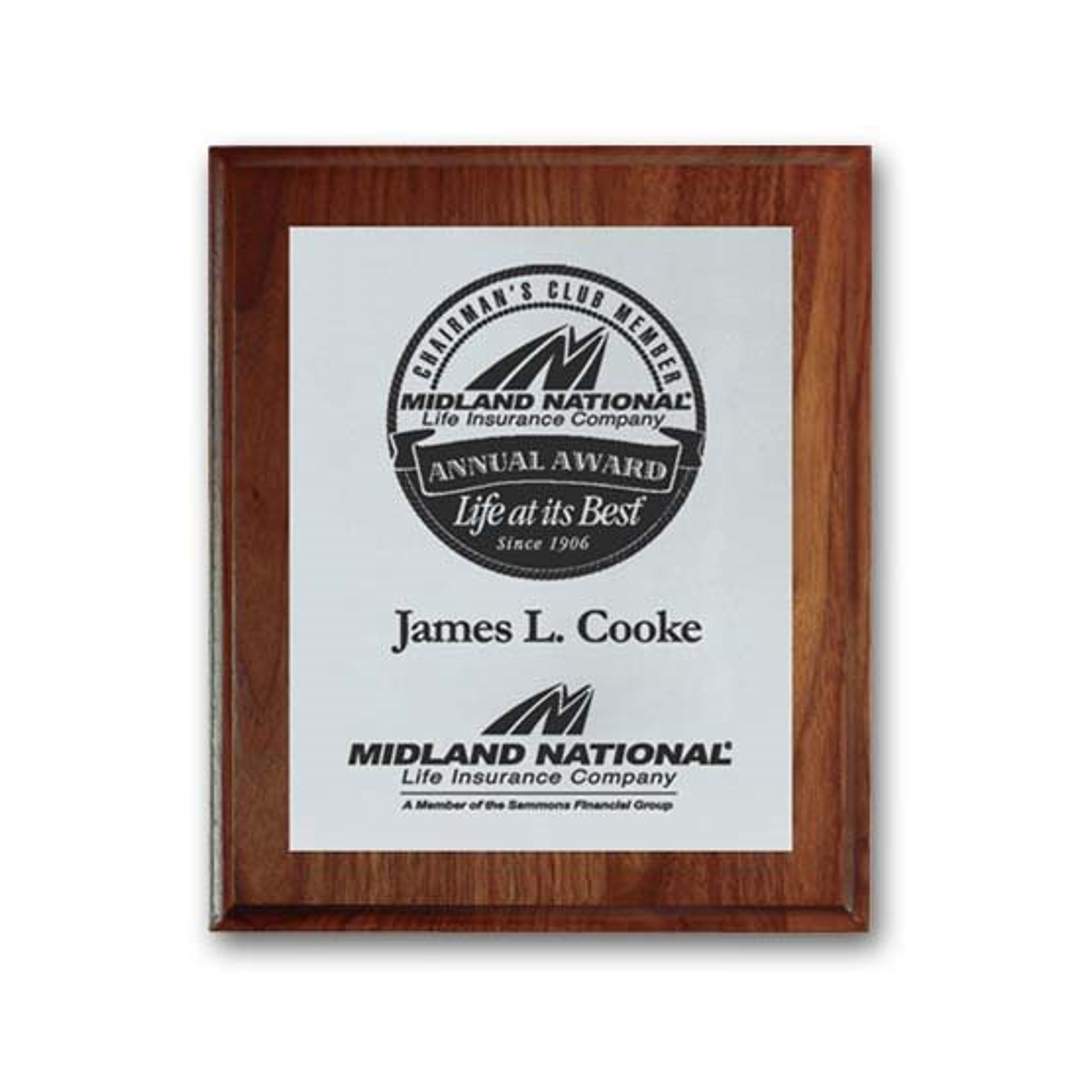 Screenprint Aluminum - Walnut/Cove Edge 3
