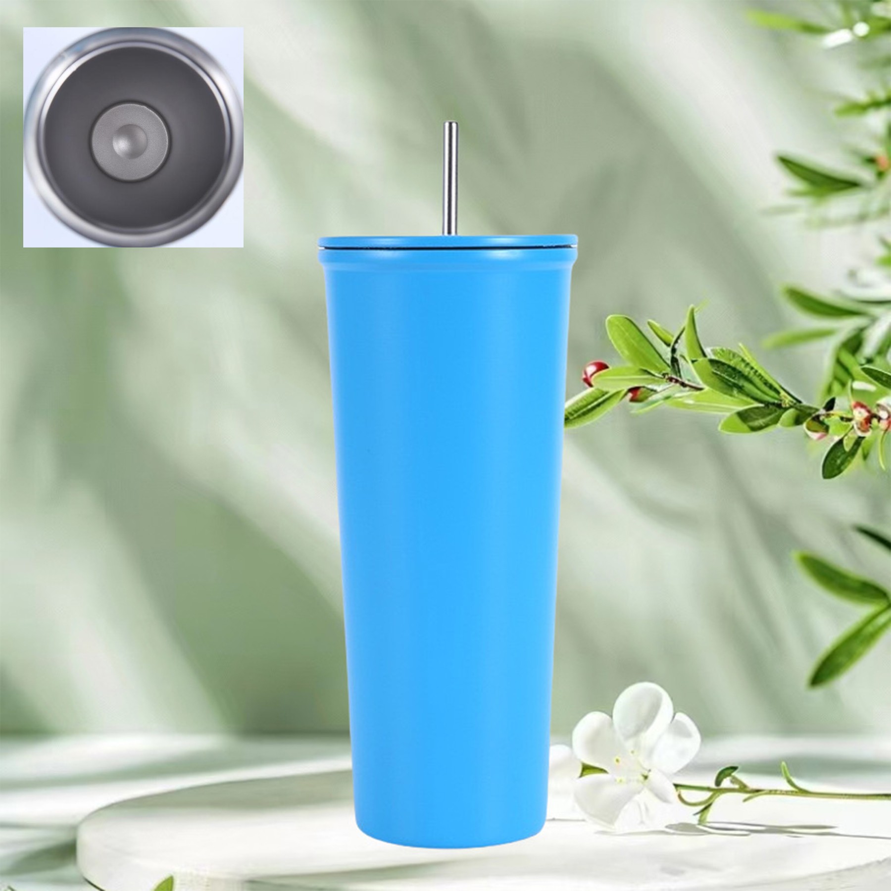 600Ml/20 Oz. Tumbler W/Straw 5