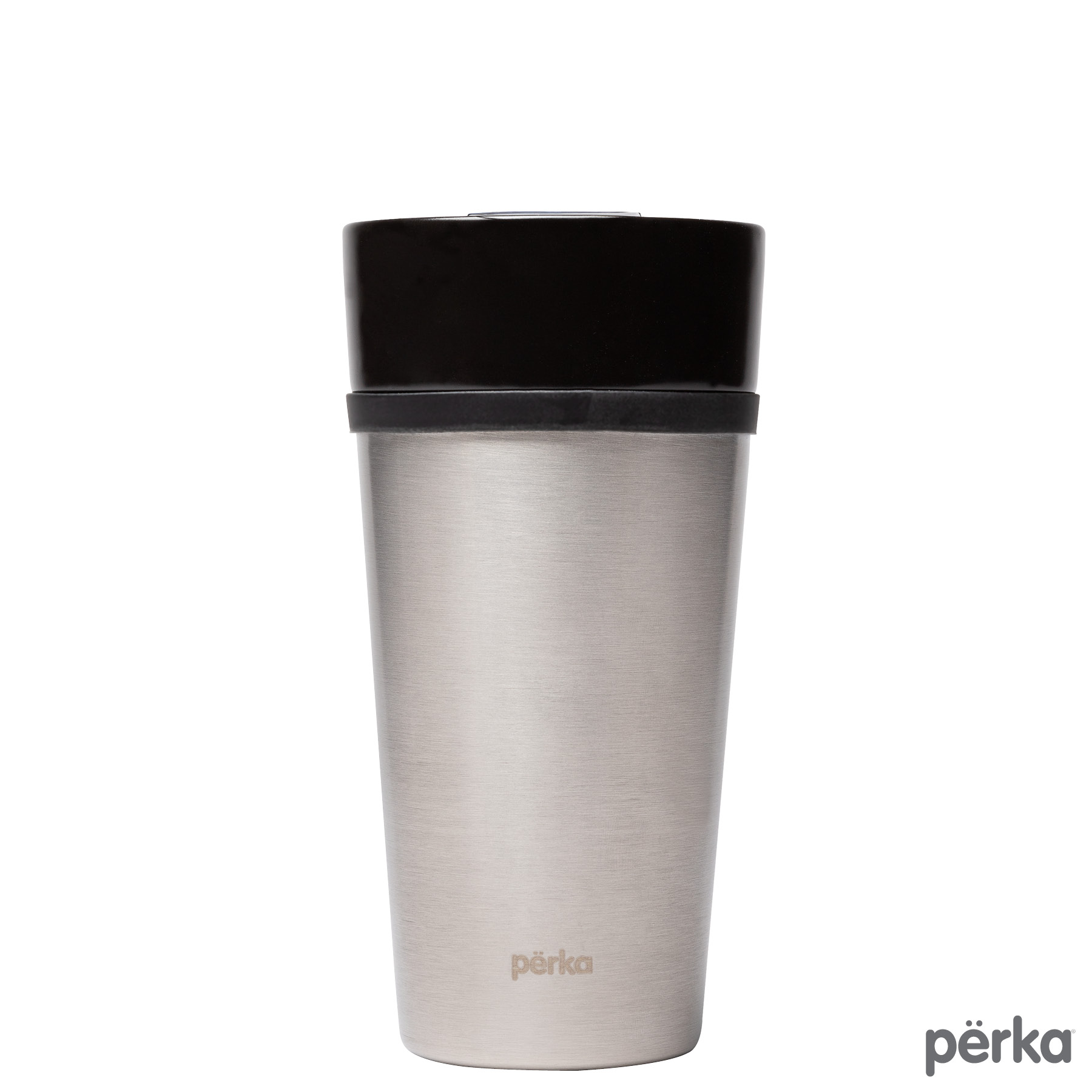 Perka® Linden 14 oz. Double Wall Ceramic Tumbler w/  Stainless Steel Outer 23