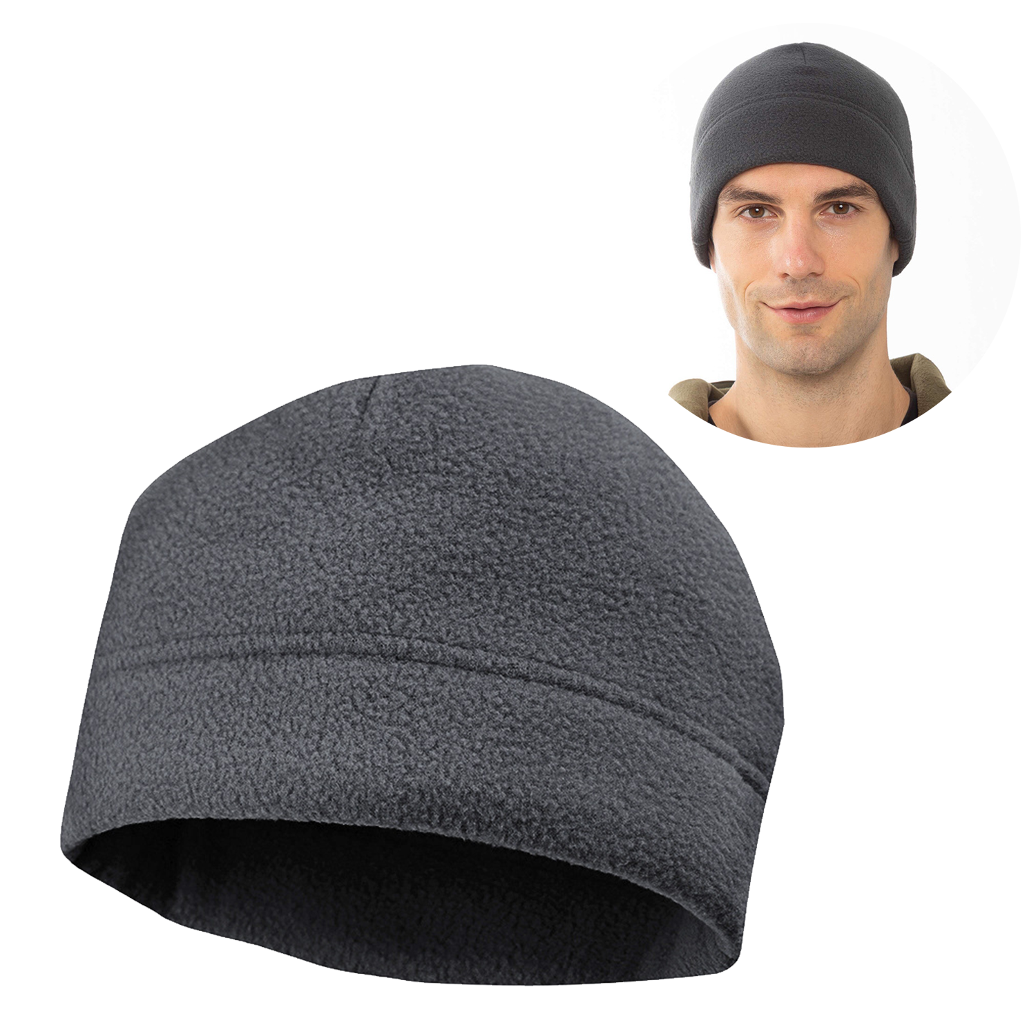 Warm Fleece Winter Beanie Hat 5