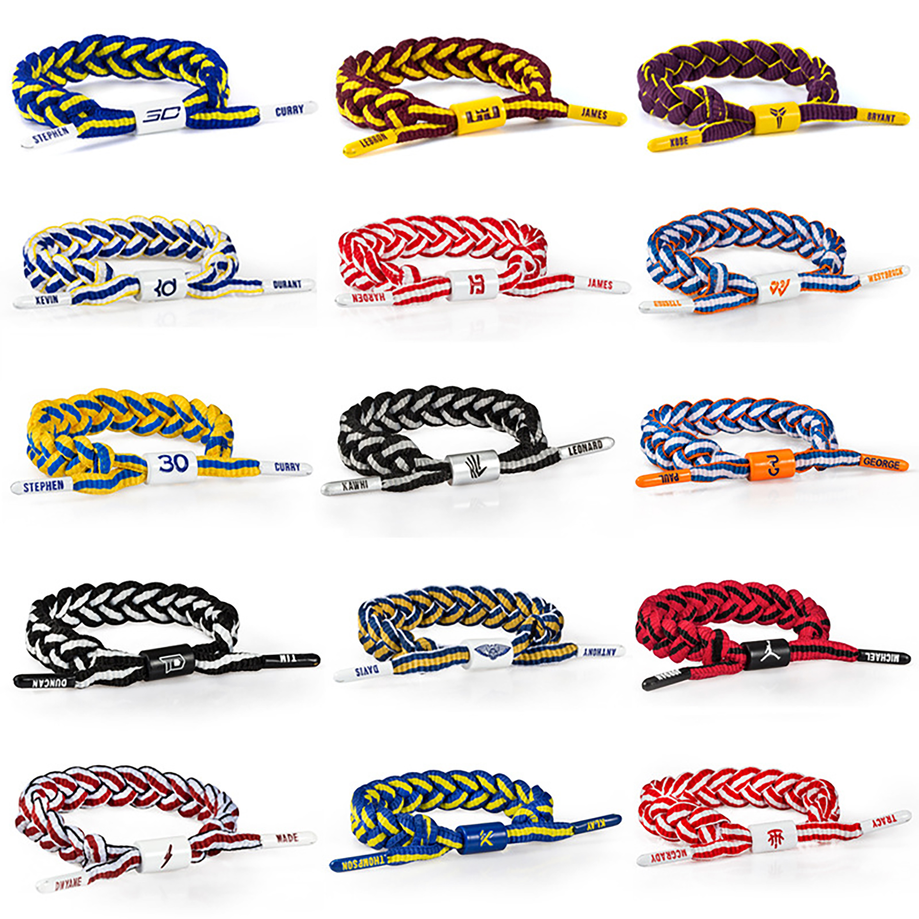 Adjustable Braided Woven Beach Surfer Bracelets 17