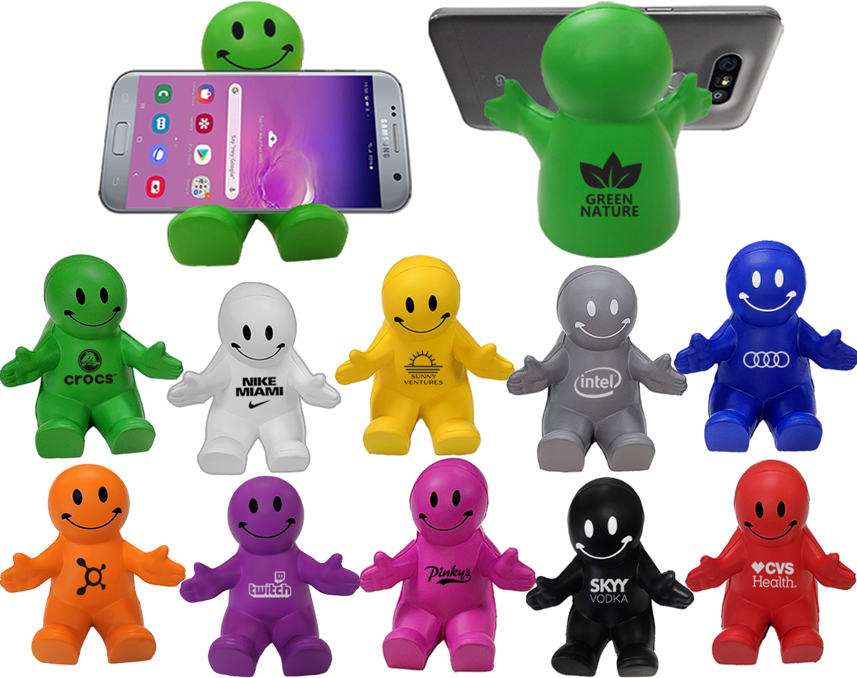 Happy Dude Phone Holder & Squeezable Stress Reliever 9