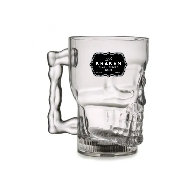 20 oz Acrylic Flashing Skull