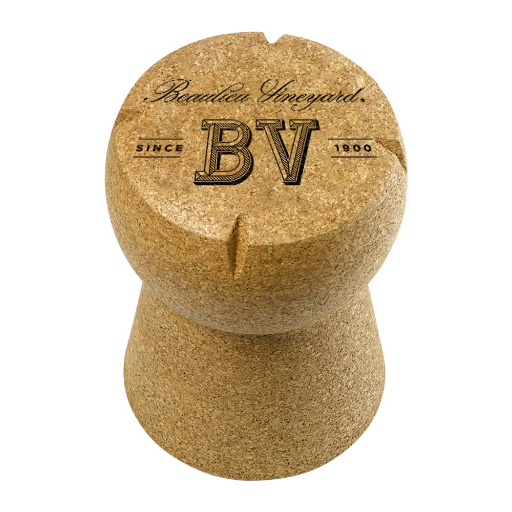 XL Champagne Cork Stool & Side Table 8