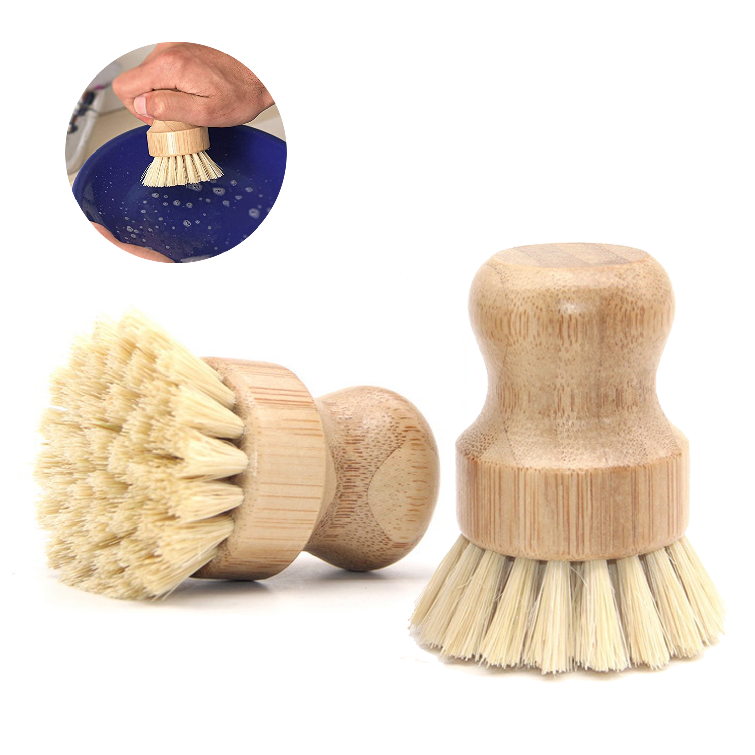 Bamboo Dishwashing Brush 3
