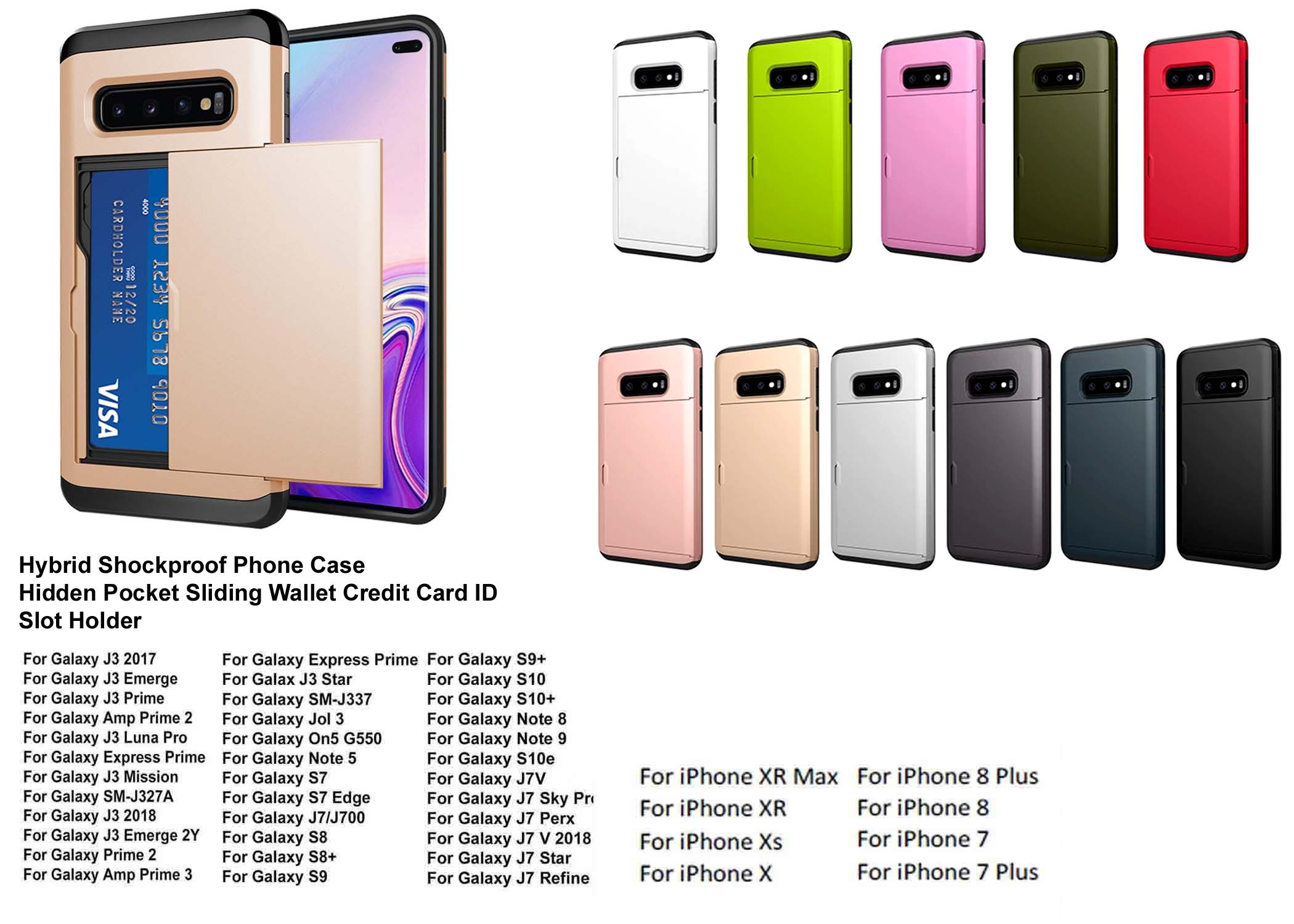 iBank ® Galaxy S10 (6.1") Credit Card Holder Case 1