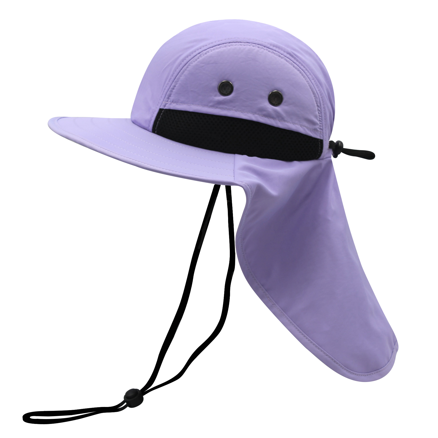 Safari boonie flap back hat with hidden pocket