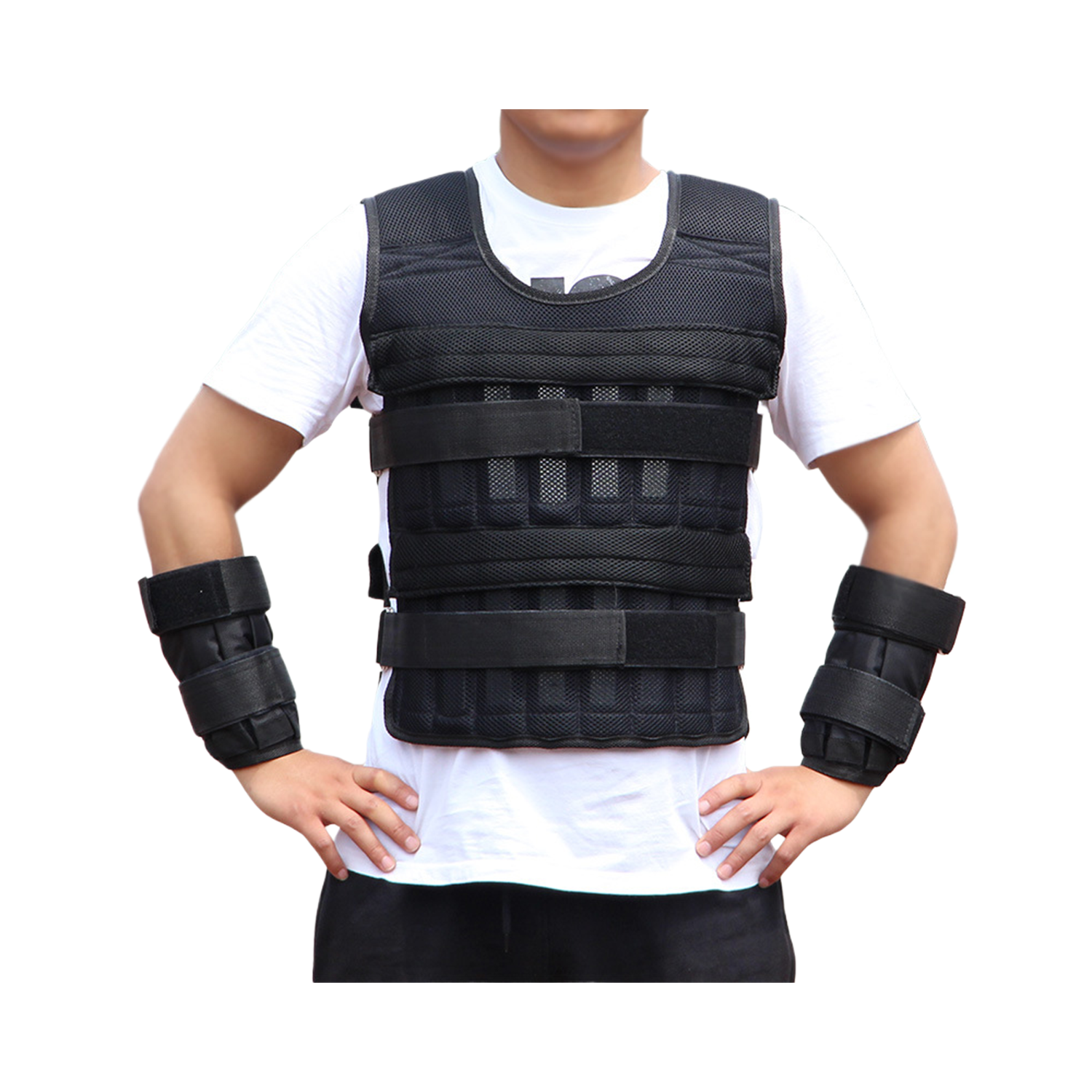 Adjustable Weighted Vest TrainingFitness Jacket 3