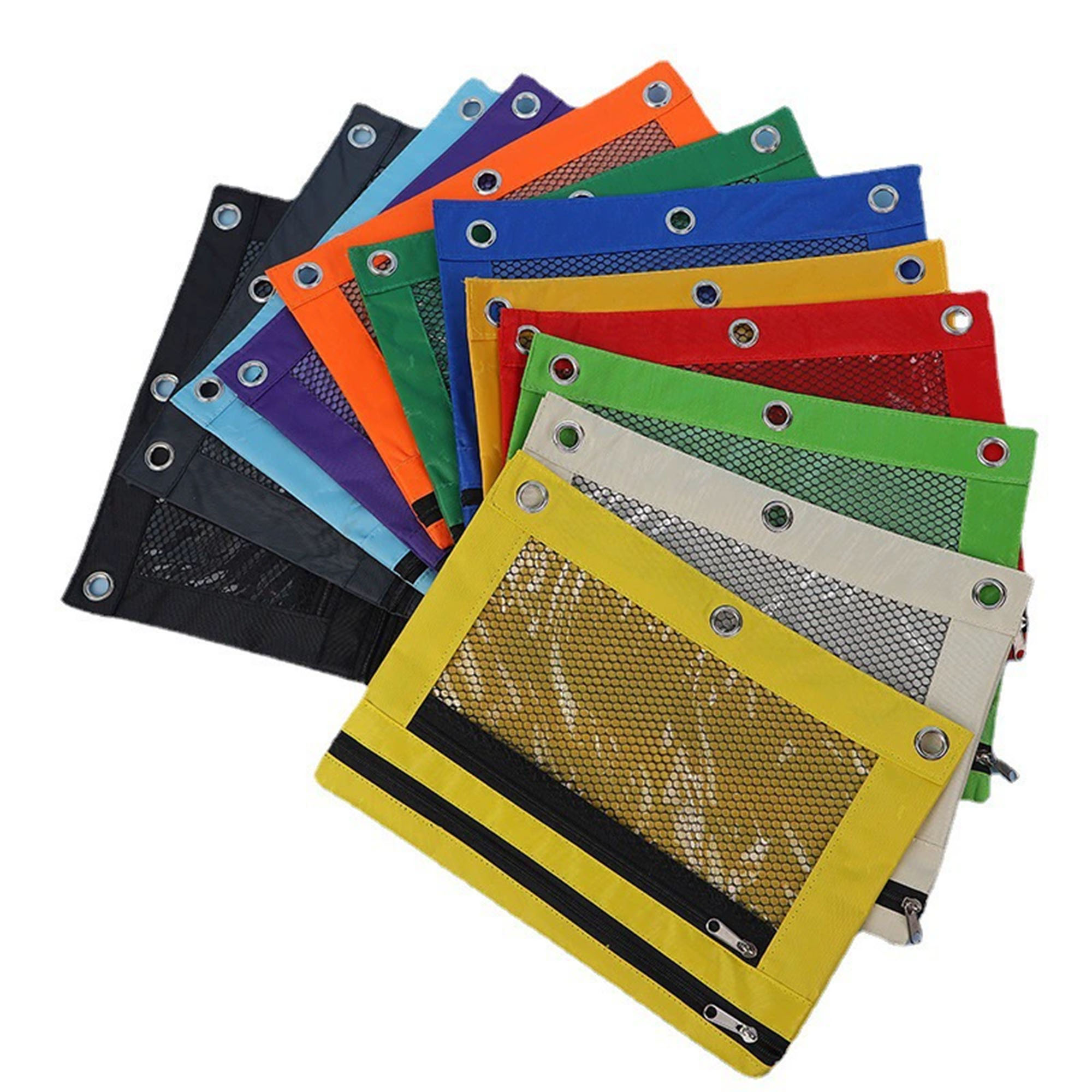 3-Ring Binder Pencil Pouch with Dual Zippers 1