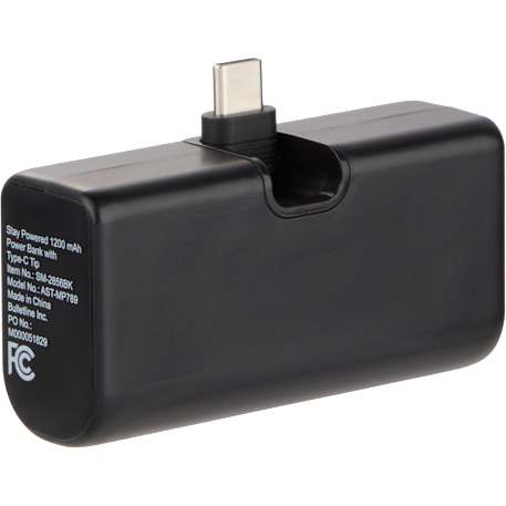 Stay Powered 1200 mAh Power Bank with Type-C Tip 55