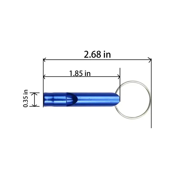 Aluminum Emergency Whistle Keychain - Outdoor Survival Gear 2