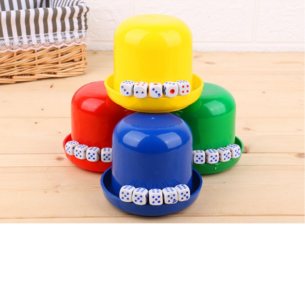 Dice Cup W/Five Pieces Dice 2