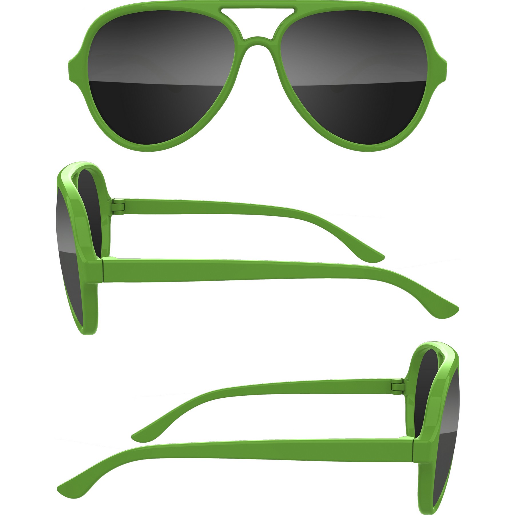 Aviator Sport Sunglasses w/ Full Color Arm Imprint 7