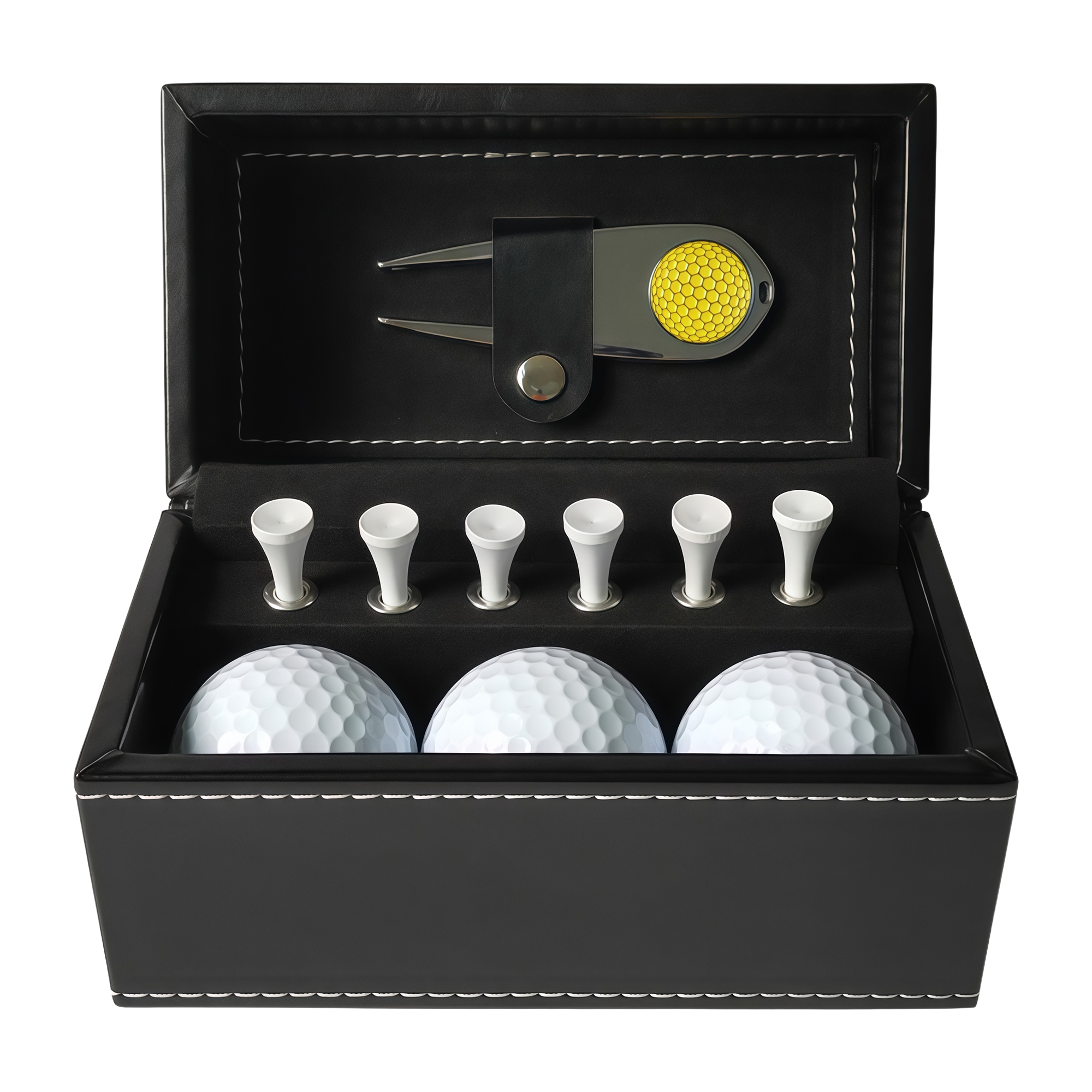 10-Piece Golf Gift Set with Leather Box 3