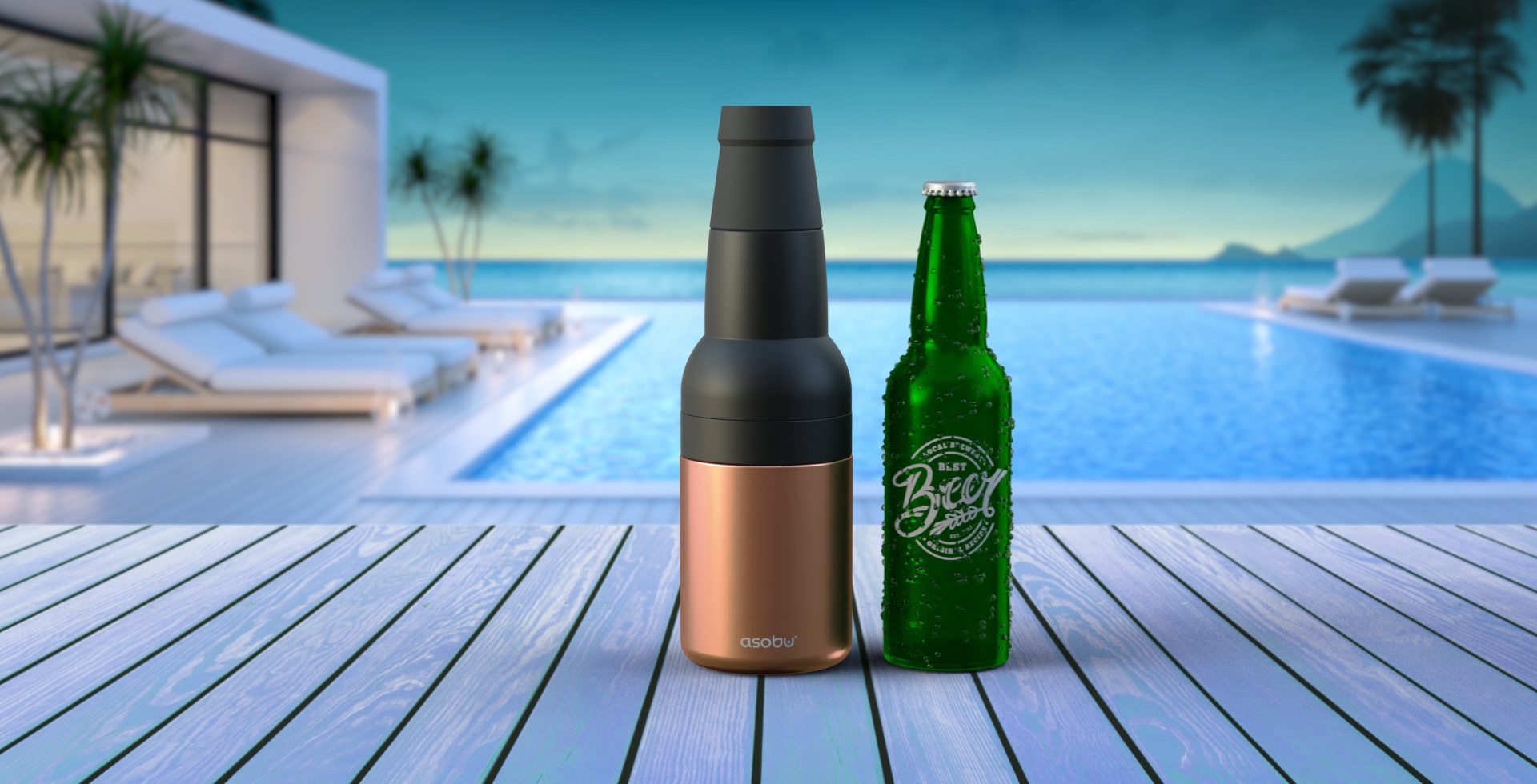 Asobu Frosty Beer-2-Go Bottle Insulator 4