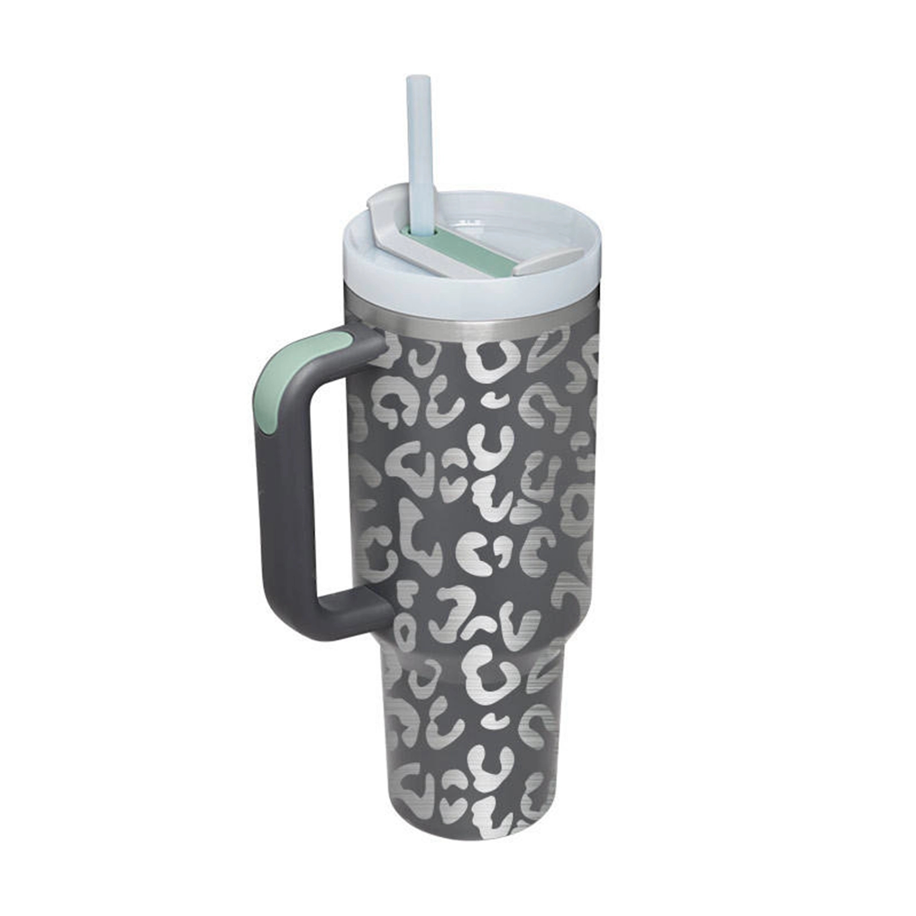 40 Oz.Double Wall Mug with Handle & Straw 10