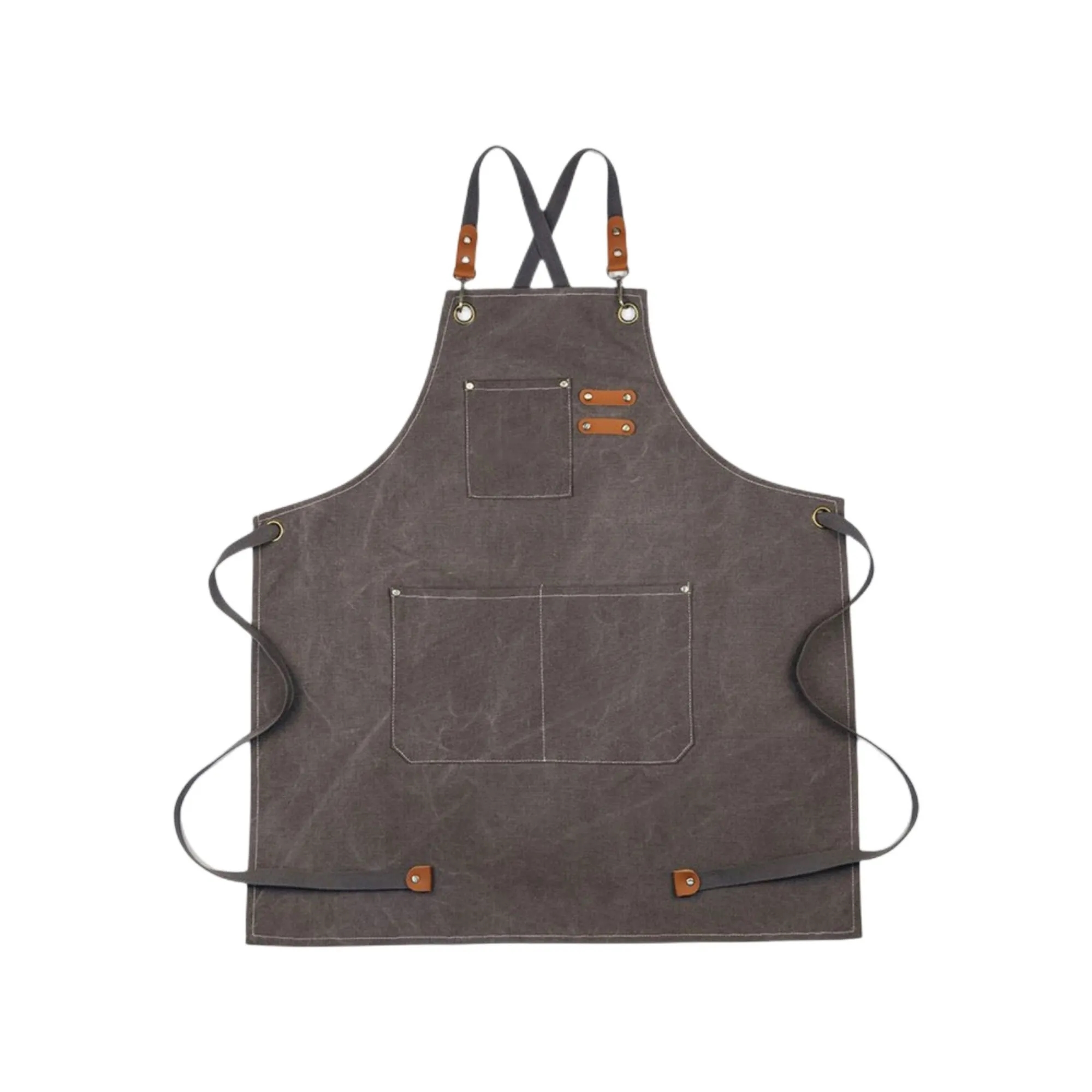 Cotton Canvas Cross Back Heavy Duty Adjustable Work Apron 2