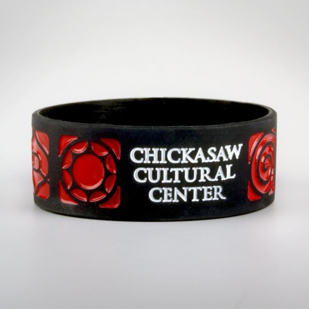 Wide Debossed Custom Silicone Bracelet 1