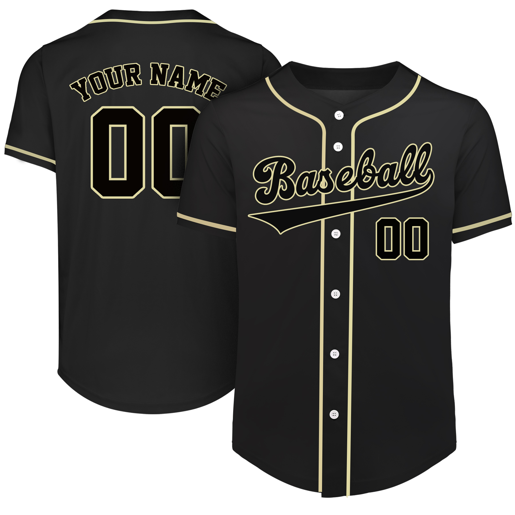 Custom Full-Button Baseball Jersey (Full Color Dye Sublimated) 21