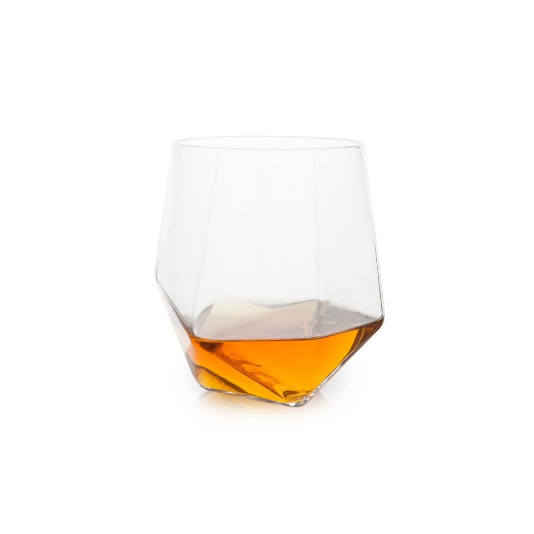 Viski® Faceted Crystal Tumbler, set of 2 10