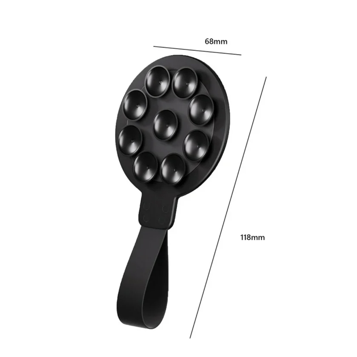 Suction Cup Phone Holder Stand W/ Foldable Support Design 2
